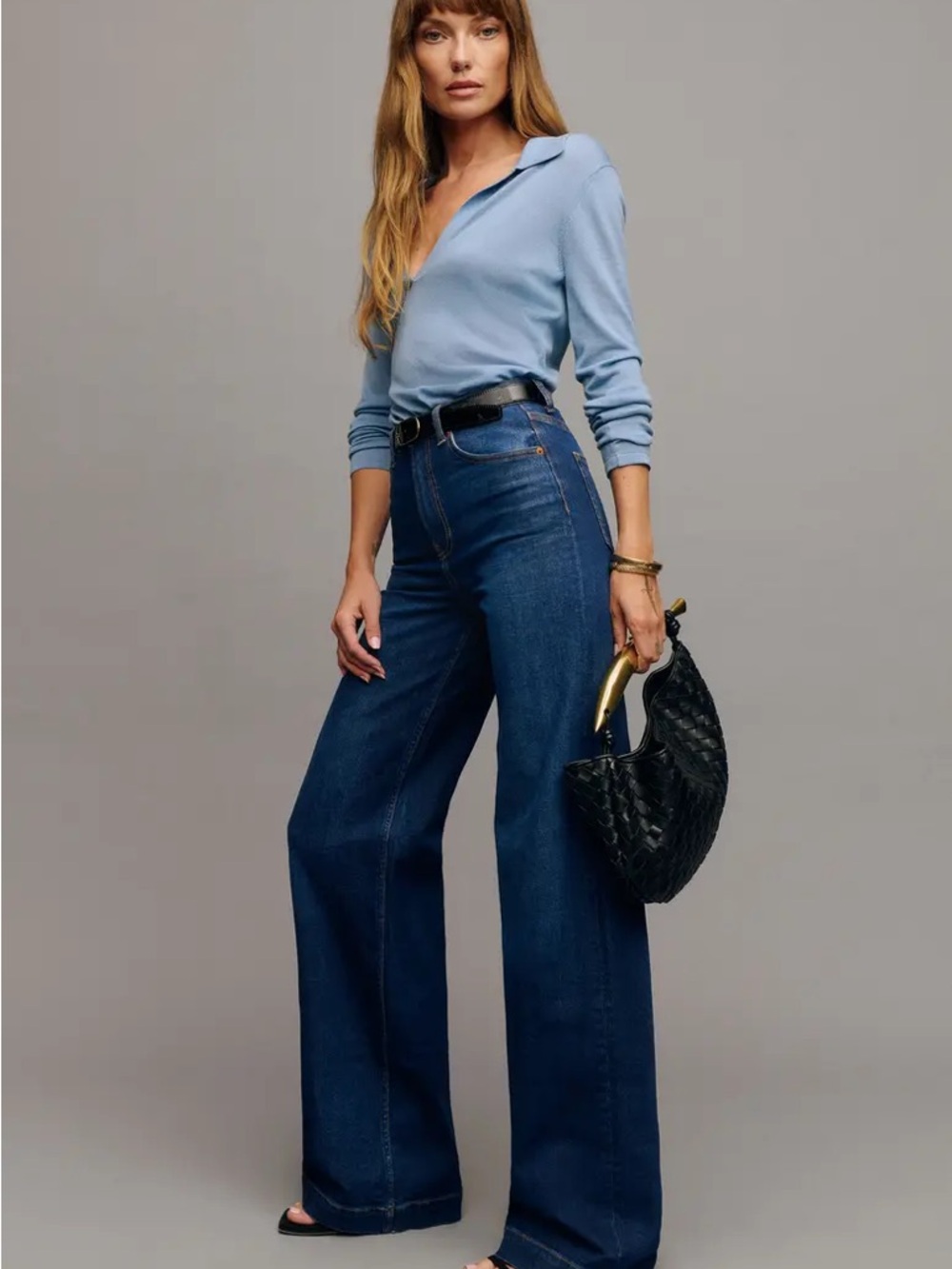 $178 Blue Reformation bex high stretch jeans in wheeler